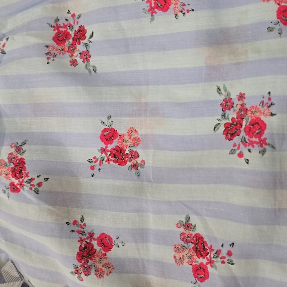 NWT-Victoria's Secret Blue Floral Pajama Set - Picture 7 of 9